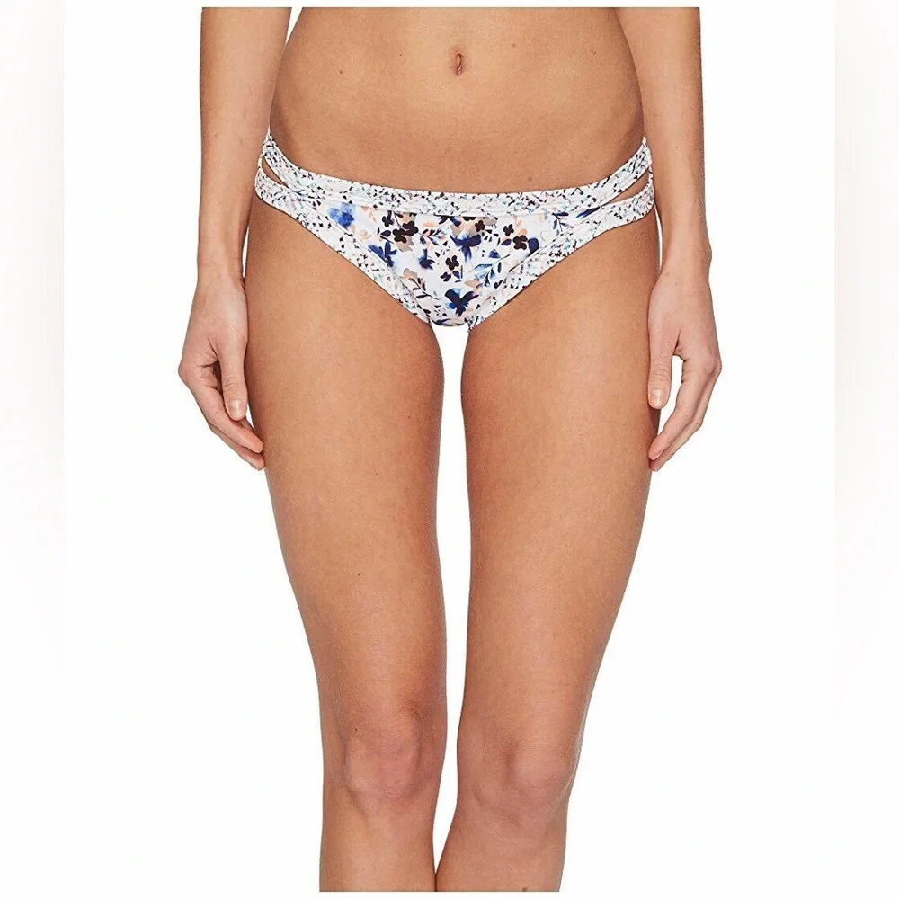 L*Space The Charlie Bikini Bottoms in Techno Garden Floral, Women’s size XL